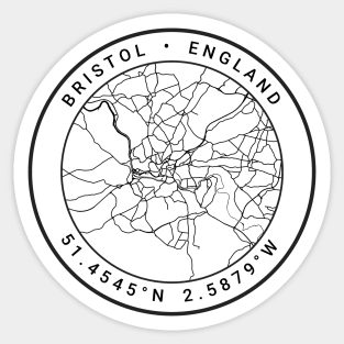 Bristol Map Sticker